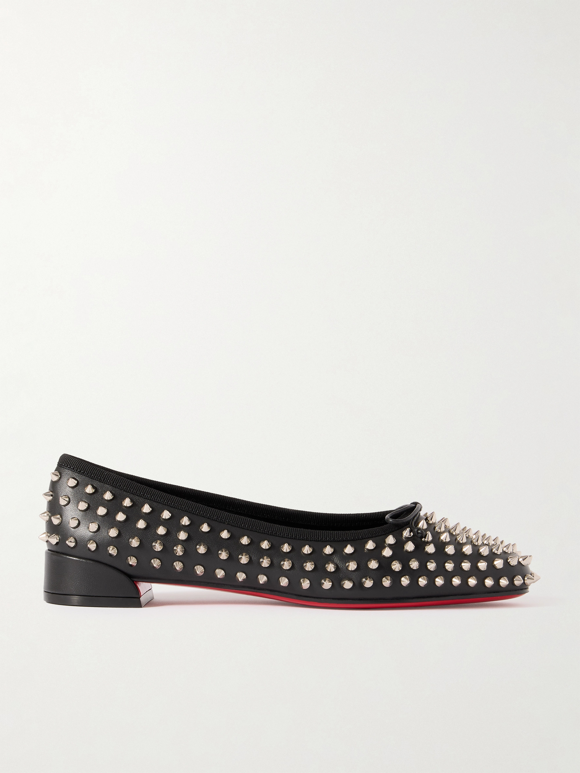 CHRISTIAN LOUBOUTIN Sweetie Jane studded leather ballet flats