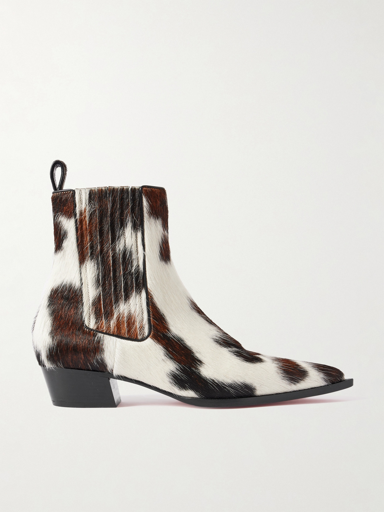 CHRISTIAN LOUBOUTIN CHELIVISS CALF HAIR CHELSEA BOOTS