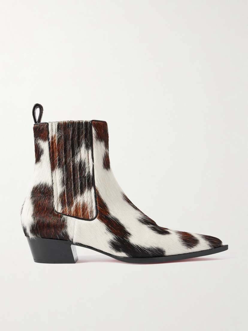 Christian Louboutin Cheliviss Calf Hair Chelsea Boots