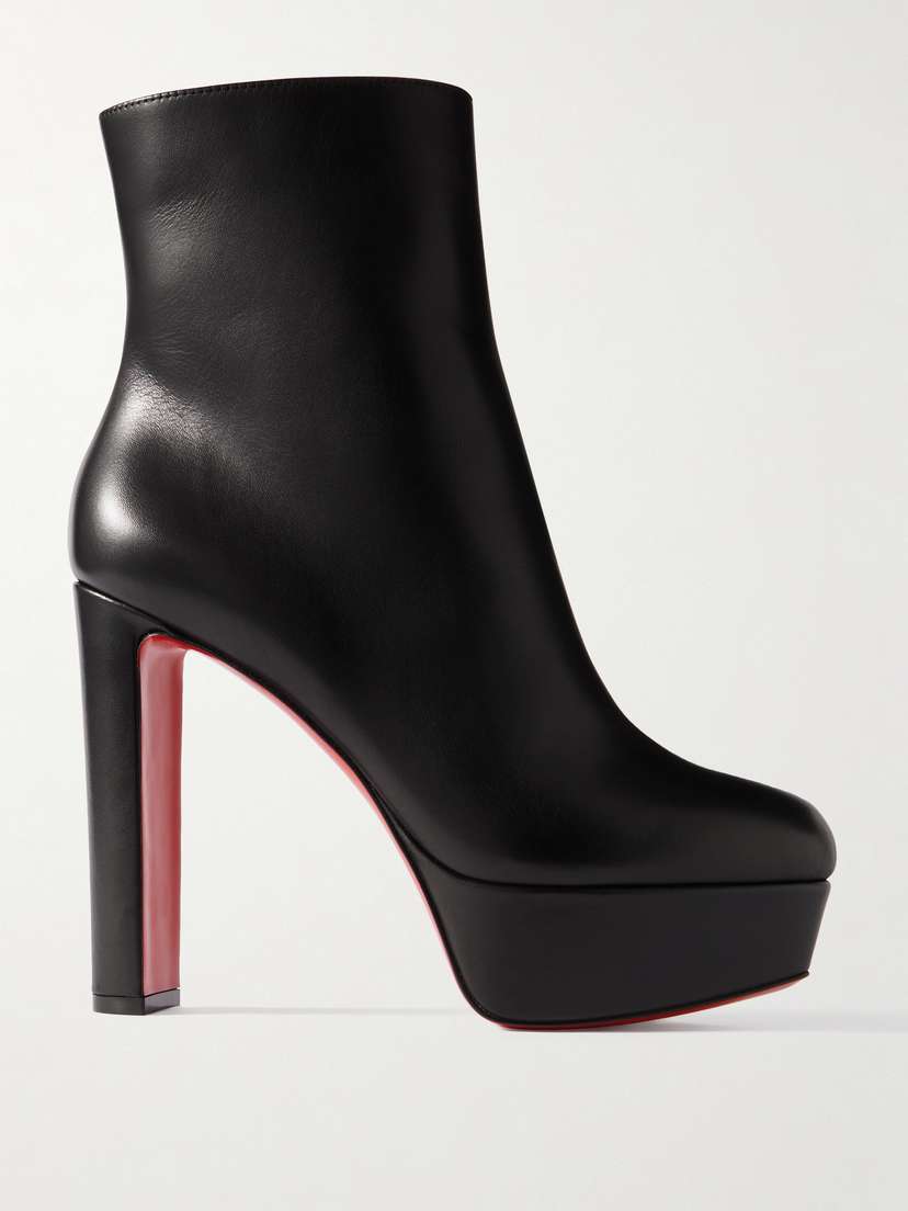 Christian Louboutin Movida 130 Leather Platform Ankle Boots