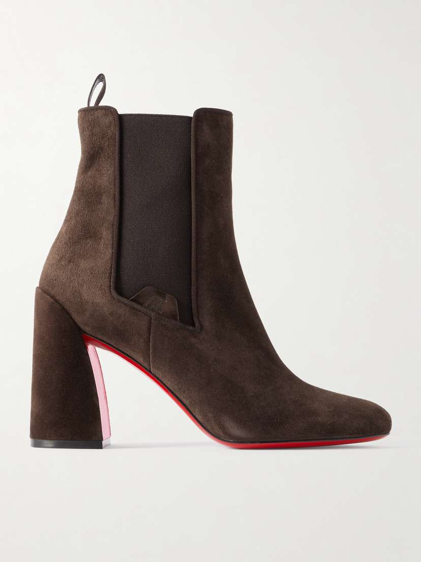 Christian Louboutin Turelastic 85 Suede Chelsea Boots