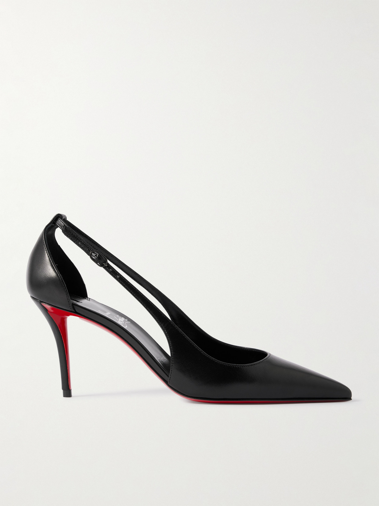 Christian Louboutin - Apostrophatoric 80 Cutout Leather Pumps - Black