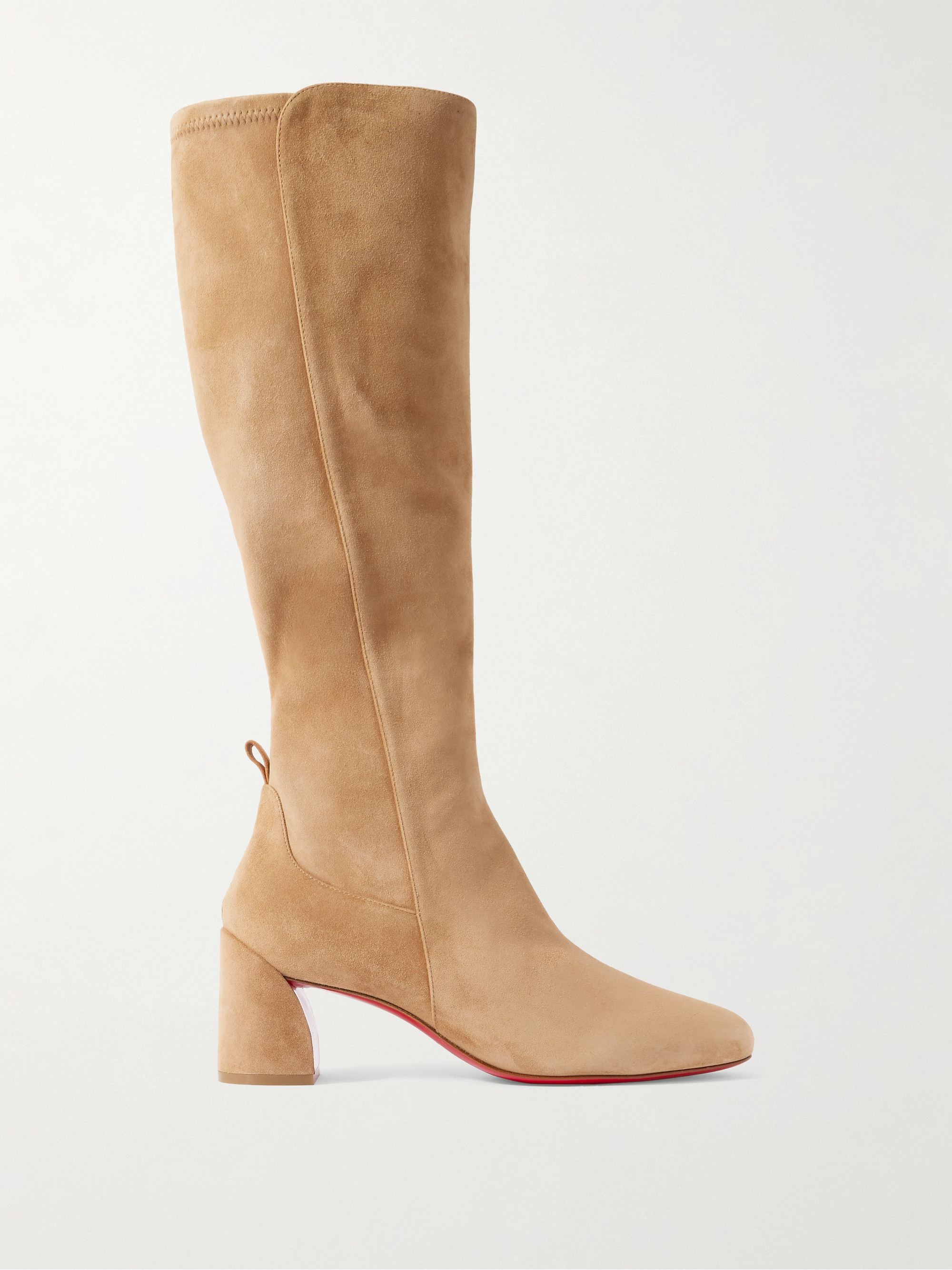 Christian Louboutin Suede Zip Detail Boot in Tan Christian Louboutin Apos;S Chambeliss Desert Suede Boots in  main image 4