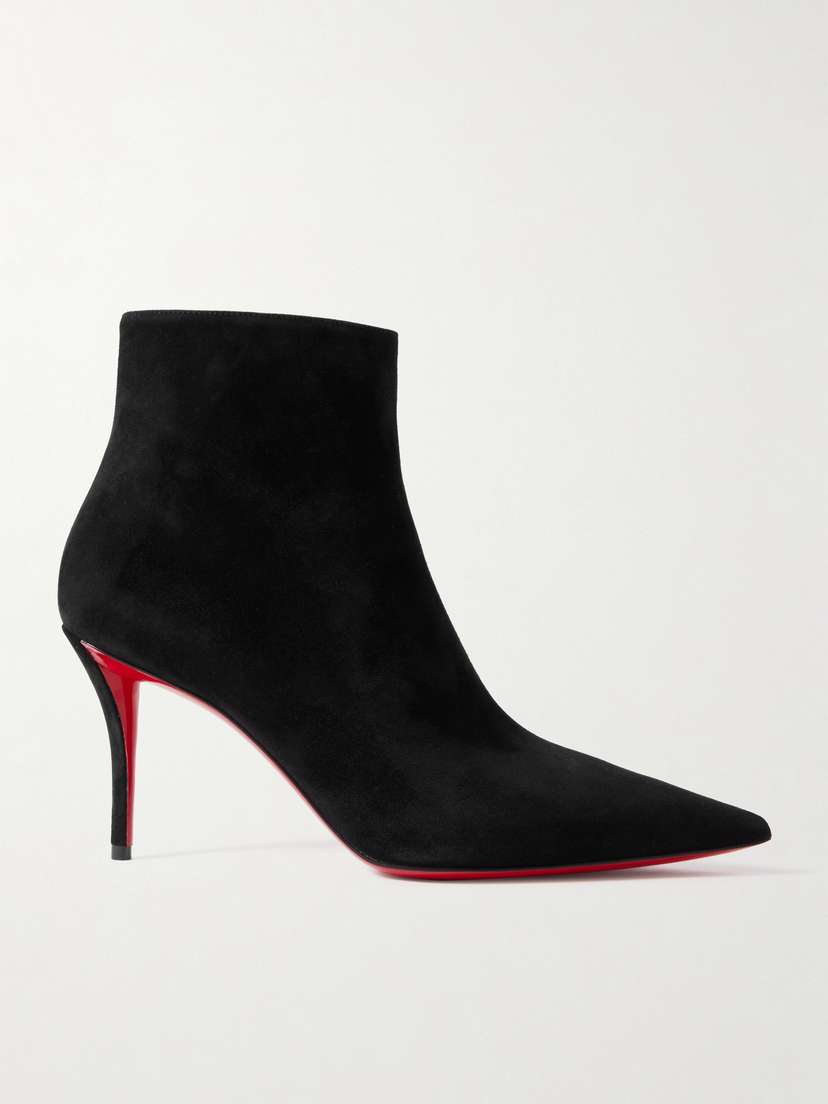 Christian Louboutin So Apostropha 80 Suede Ankle Boots