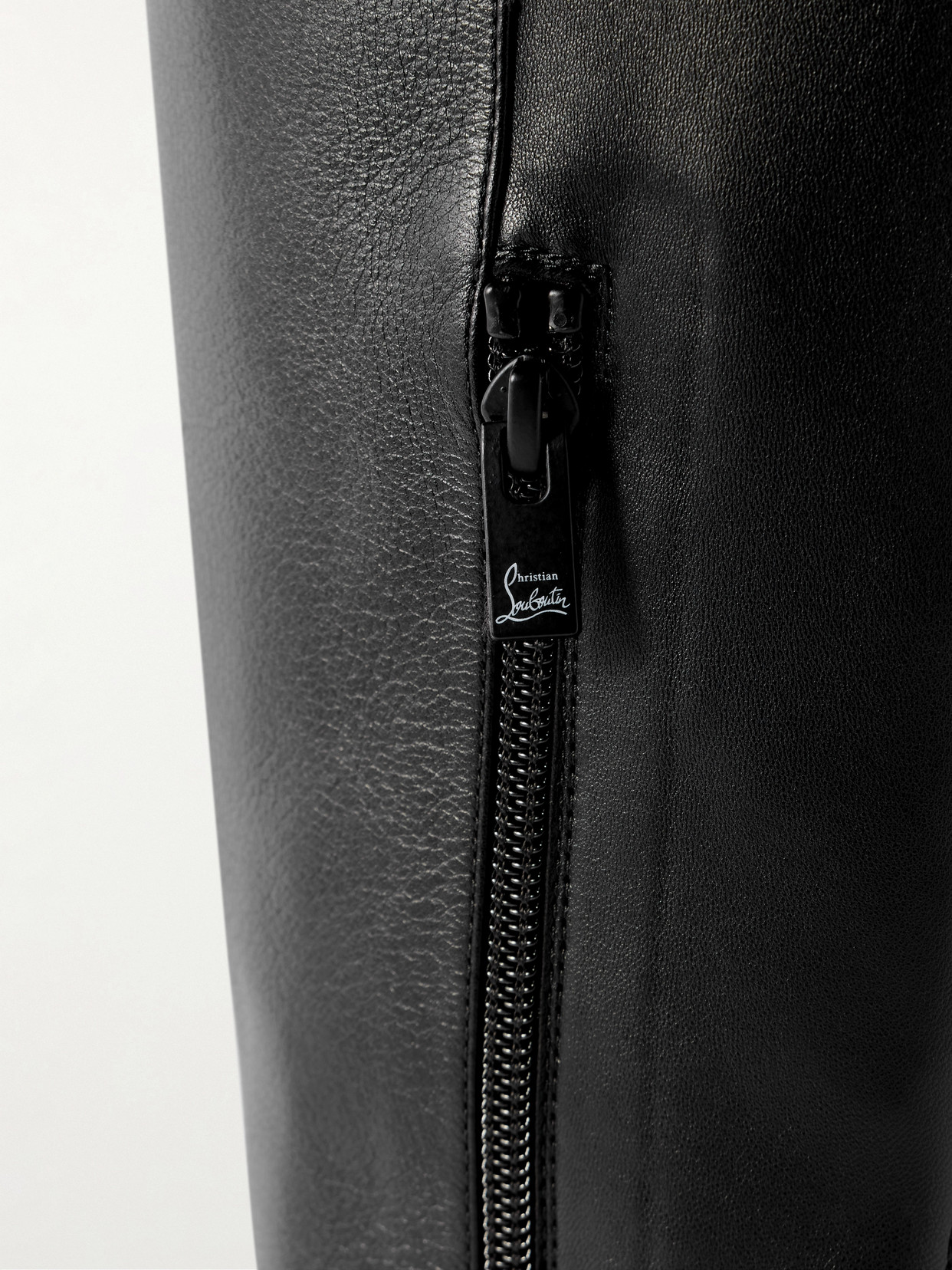Christian Louboutin Jane Botta 55 Leather Knee Boots In Black