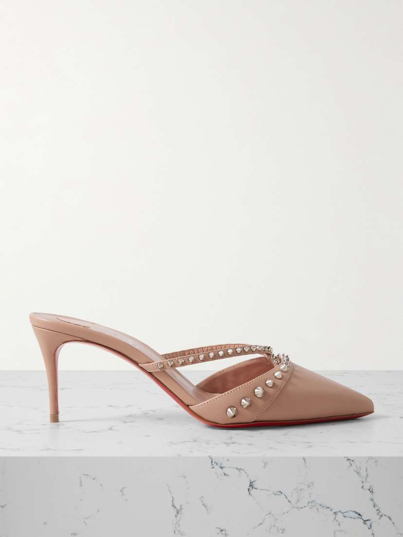 Christian Louboutin Tatoosh Spikes 70 Studded Leather Mules