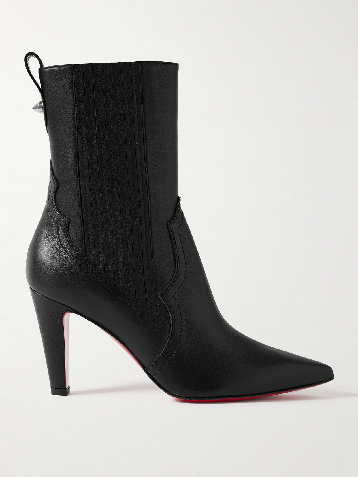 Christian Louboutin - Santigag 85 Leather Ankle Boots - Black