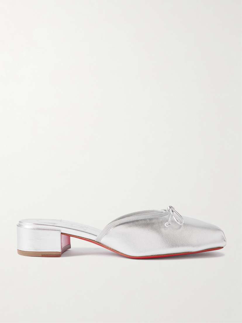 Christian Louboutin Mimiflirt 30 Bow-embellished Leather Mules