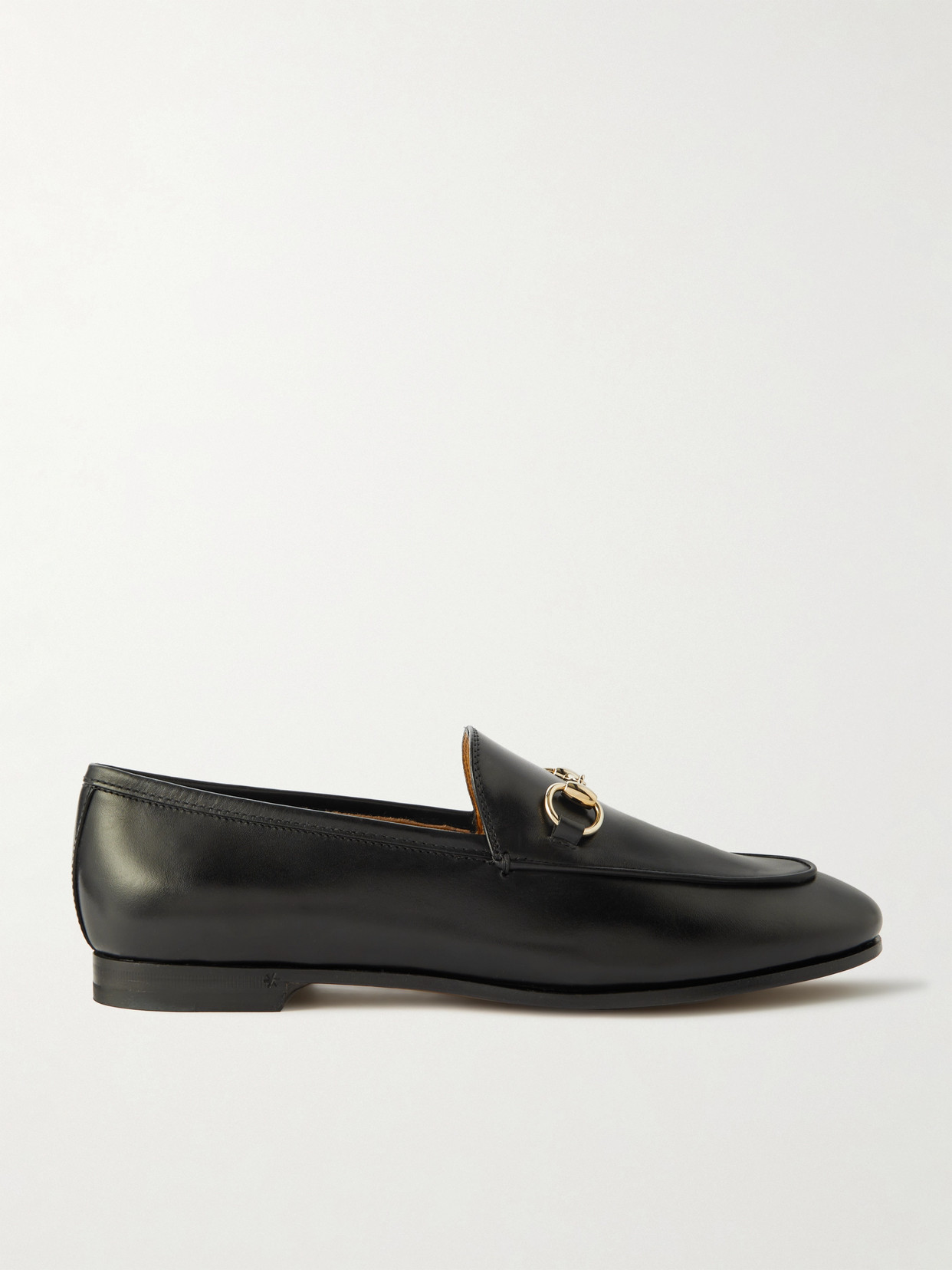 Gucci - Jordaan Horsebit-detailed Leather Loafers - Black