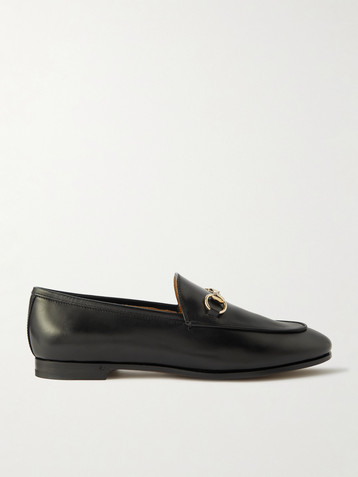Gucci Jordaan horsebit-detailed leather loafers