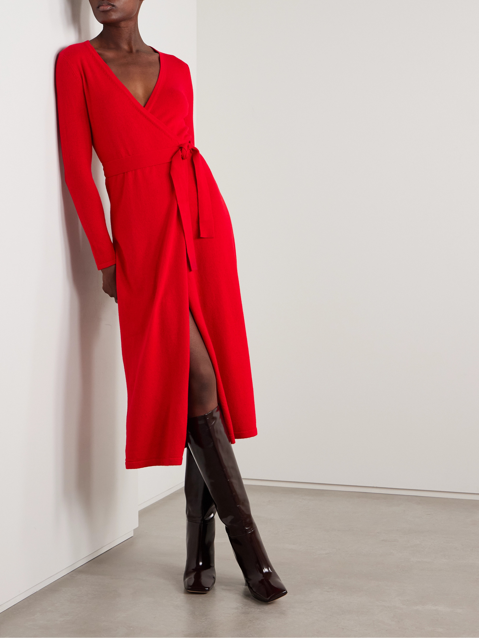 Diane von Furstenberg Astrid wool and cashmere-blend midi wrap