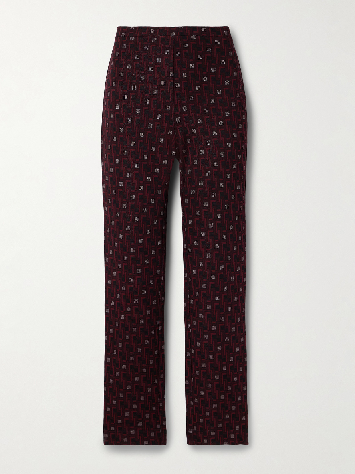 Diane von Furstenberg - Tavolara Jacquard-woven Skinny Pants - Purple