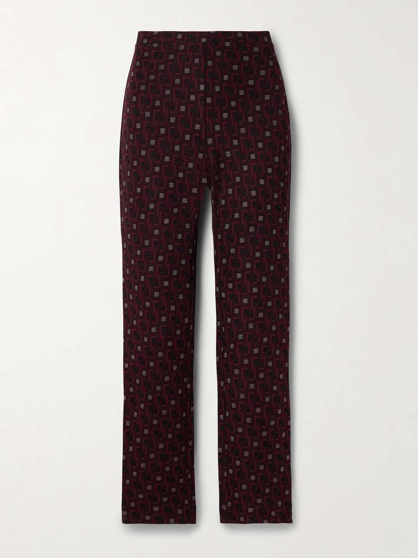 Diane von Furstenberg Tavolara Jacquard-woven Skinny Pants - x large