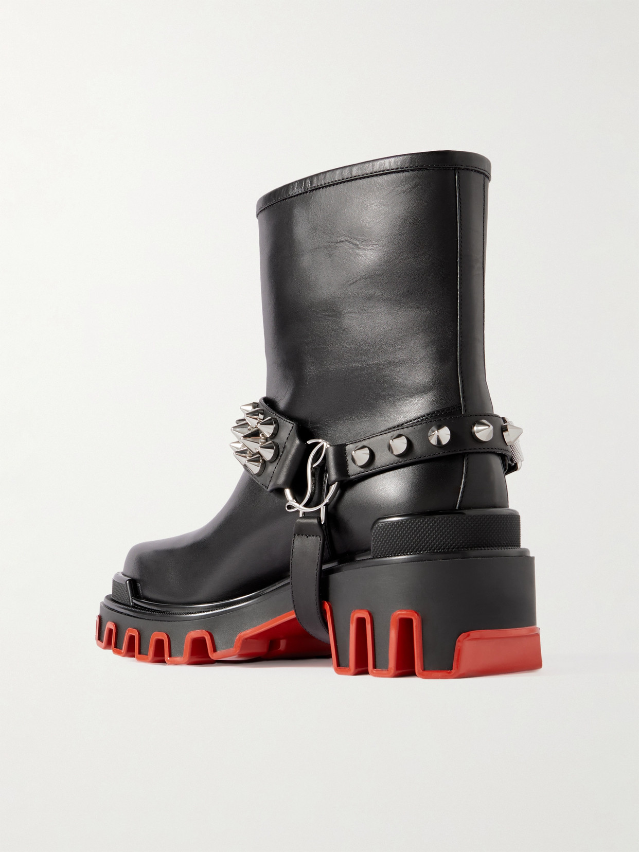 Christian louboutin motorcycle boots sales