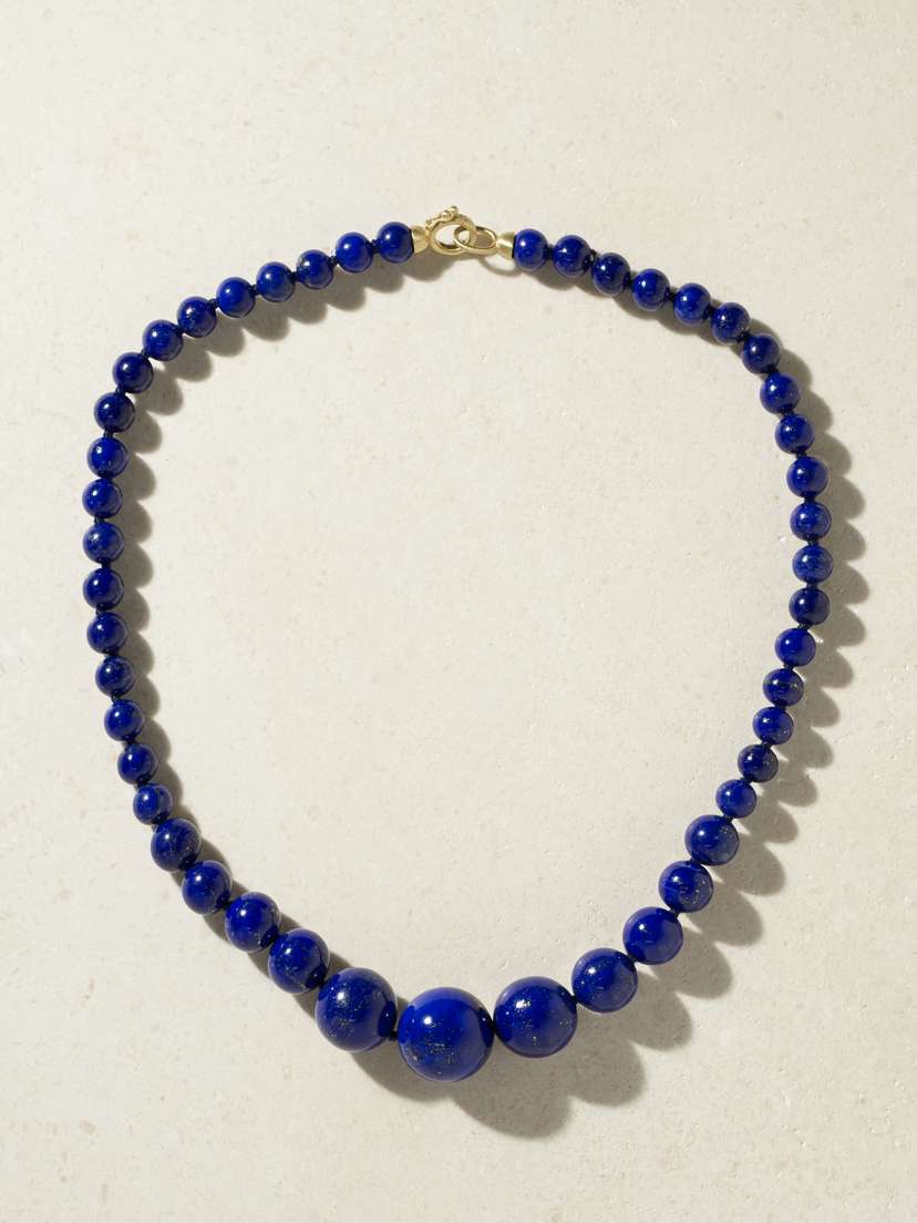 Irene Neuwirth 18-karat Gold Lapis Lazuli Necklace