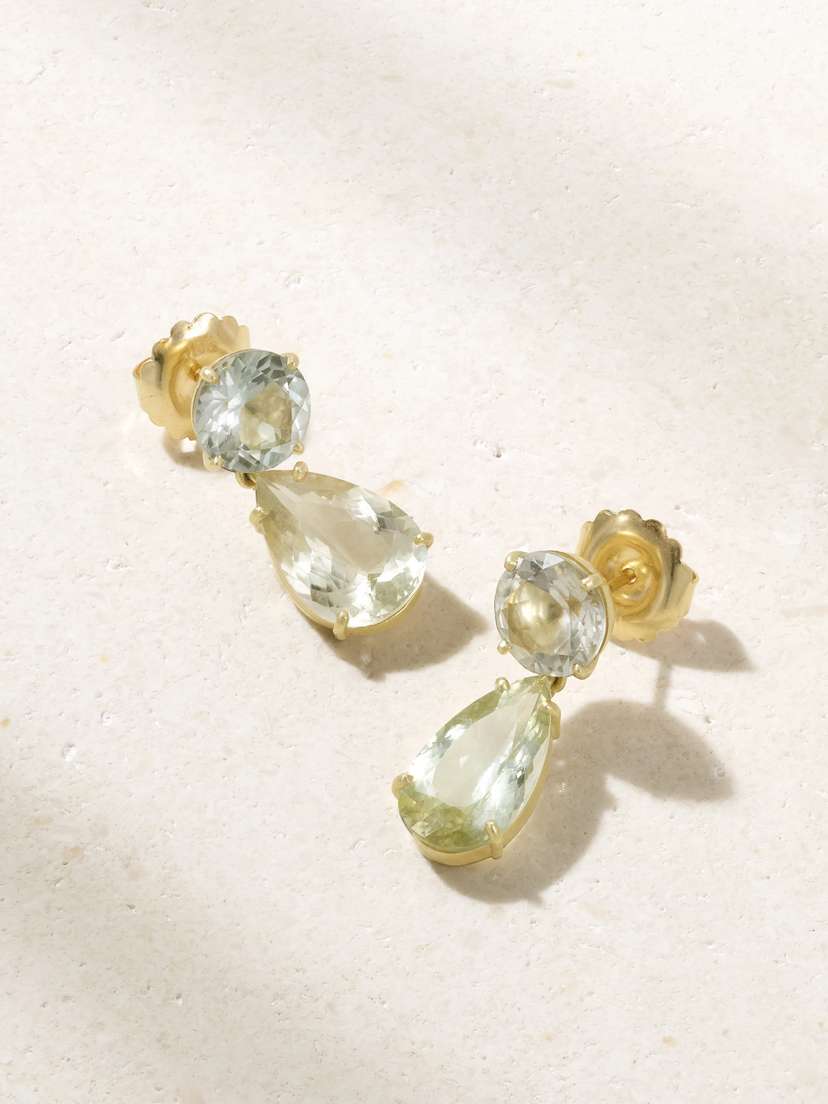 Irene Neuwirth Gemmy Gem 18-karat Gold Tourmaline Earrings