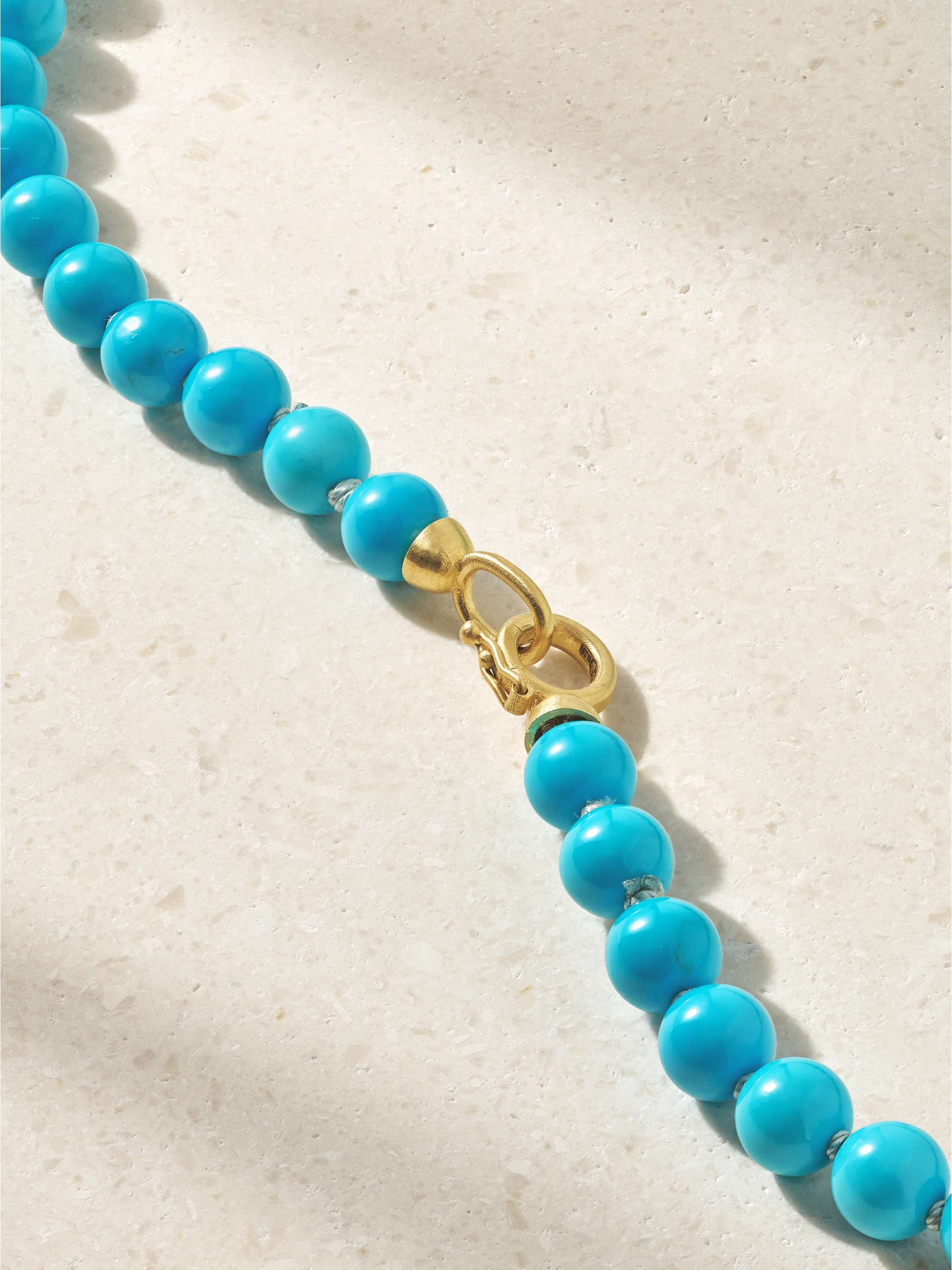 IRENE NEUWIRTH 18-karat gold turquoise necklace