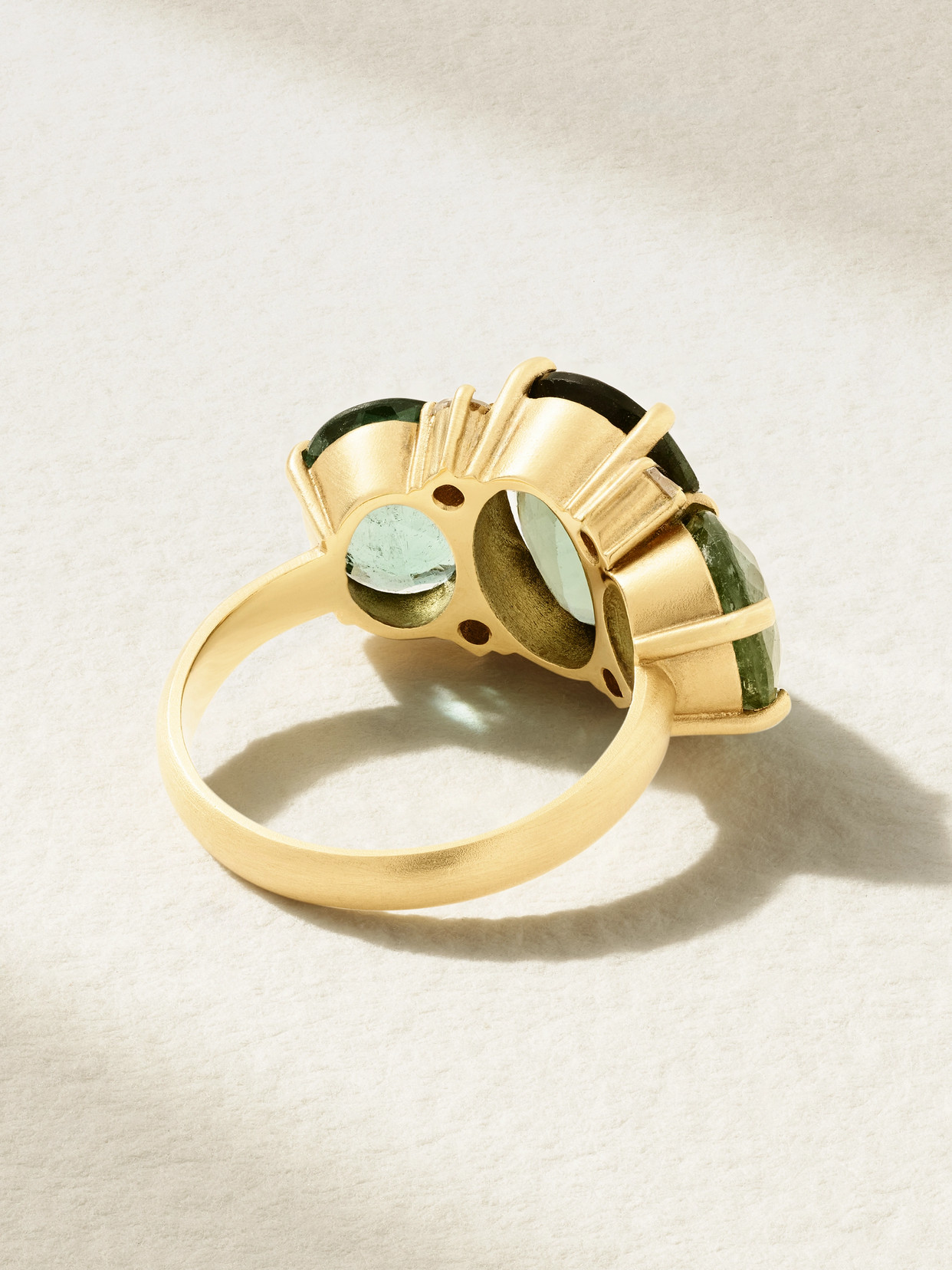 Irene Neuwirth Gemmy Gem 18-karat Gold, Tourmaline And Diamond Ring In Gold