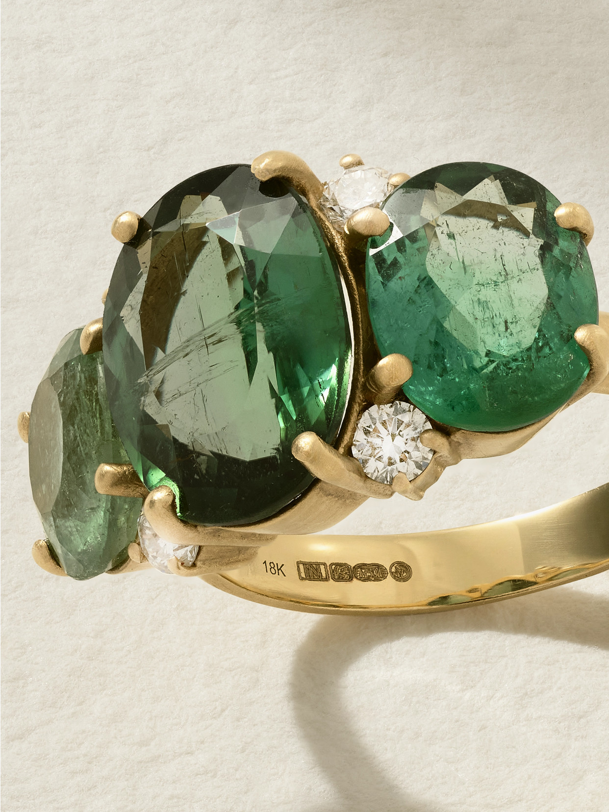 Irene Neuwirth Gemmy Gem 18-karat Gold, Tourmaline And Diamond Ring In Gold