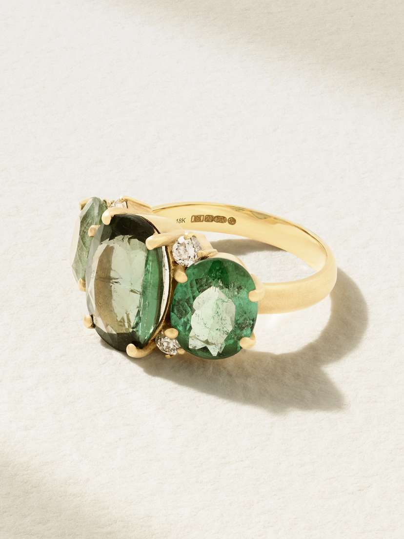 Irene Neuwirth Gemmy Gem 18-karat Gold, Tourmaline And Diamond Ring