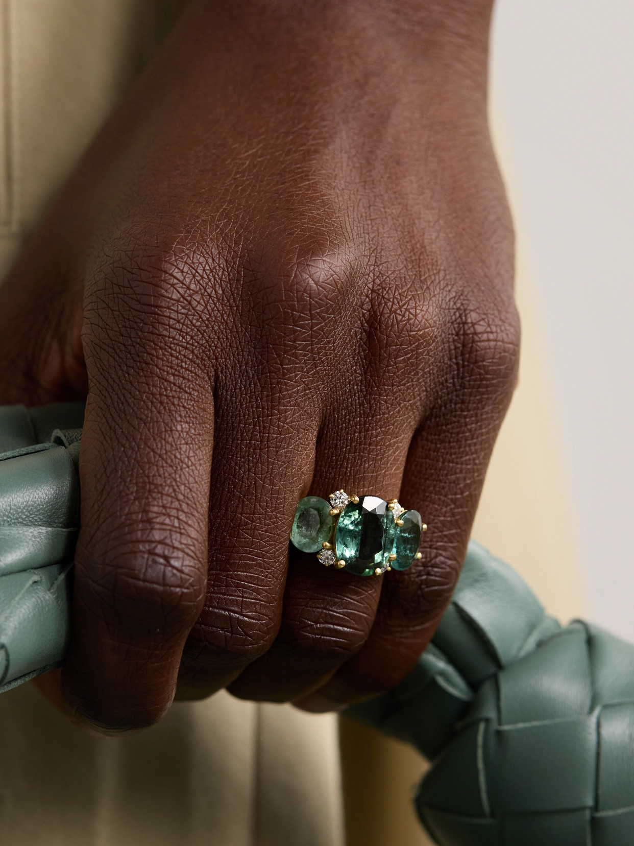 Irene Neuwirth Gemmy Gem 18-karat Gold, Tourmaline And Diamond Ring In Gold