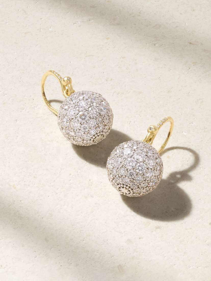 Irene Neuwirth Gumball 18-karat Yellow And White Gold Diamond Earrings