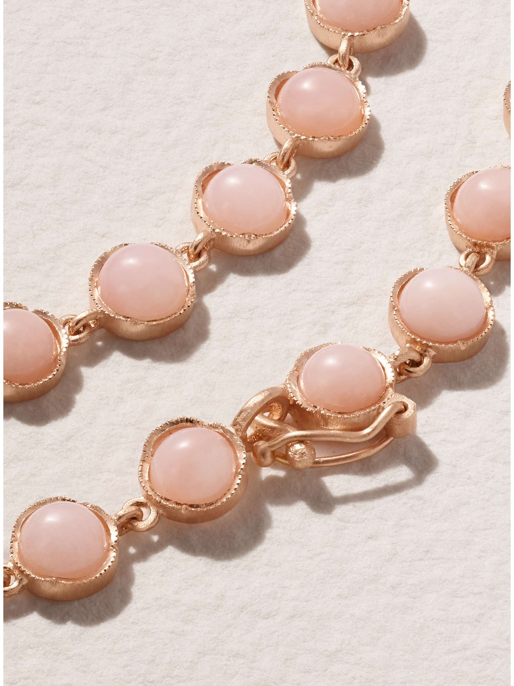 IRENE NEUWIRTH Classic 18-karat rose gold opal bracelet
