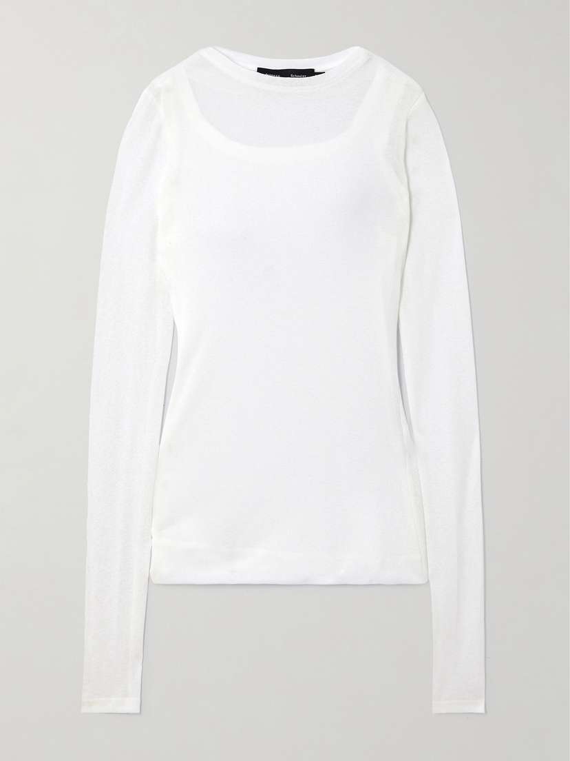Proenza Schouler Roger Layered Gauze Top