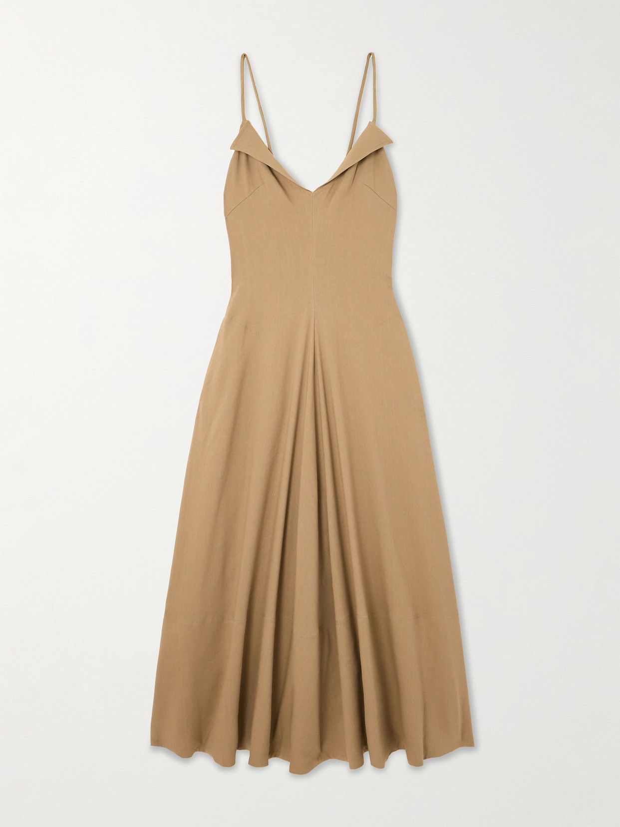 Proenza Schouler Ruby Eco Linen Maxi Dress In Brown
