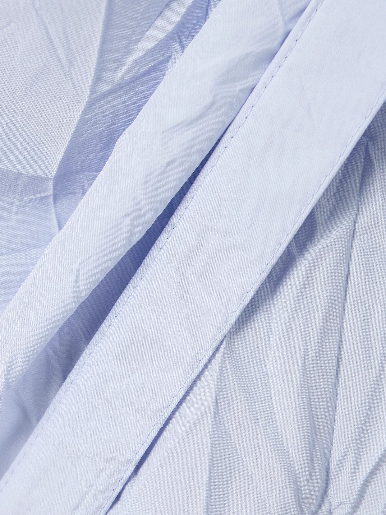 Proenza Schouler Alicia Crinkled Cotton-blend Gabardine Midi Wrap Dress In White