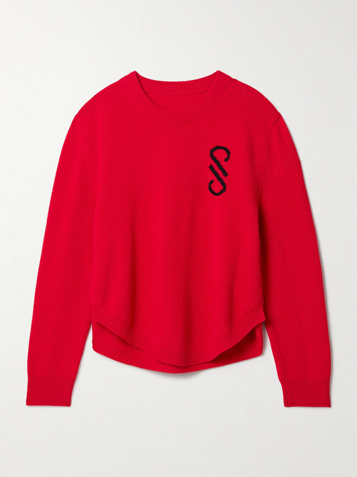 Proenza Schouler Intarsia Wool Jumper In Red