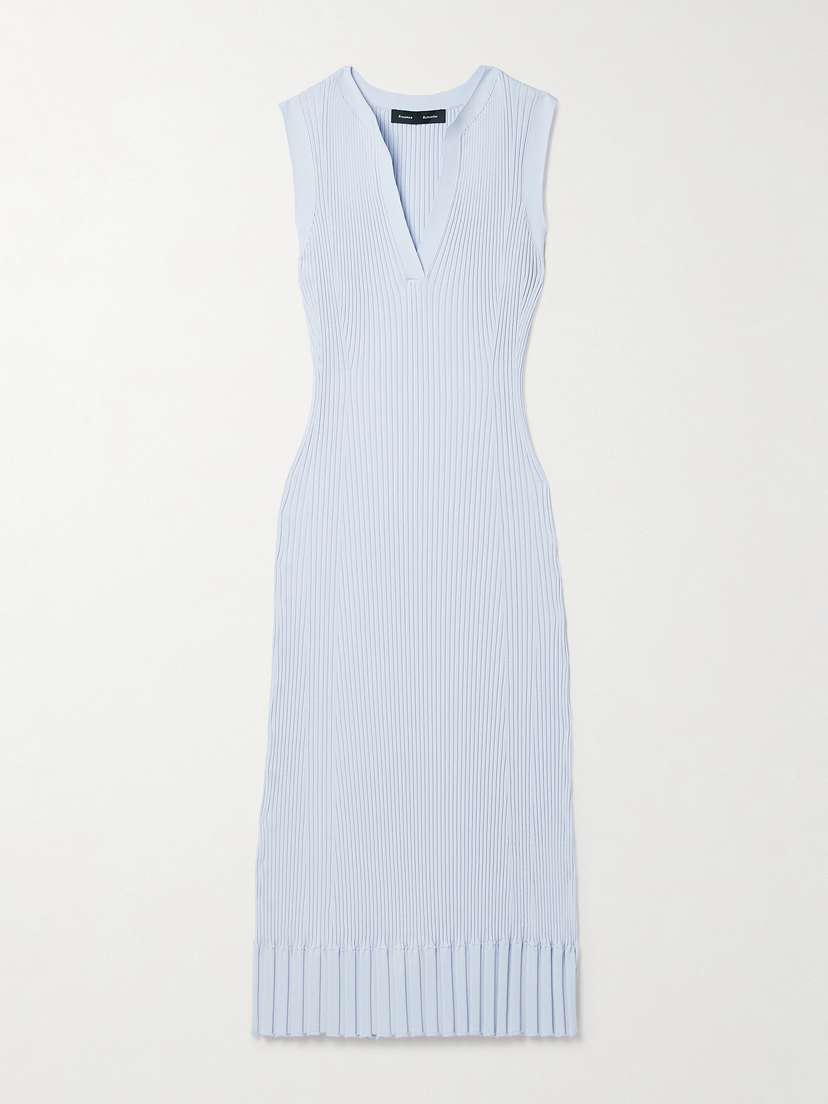 Proenza Schouler Tatum Ribbed-knit Midi Dress