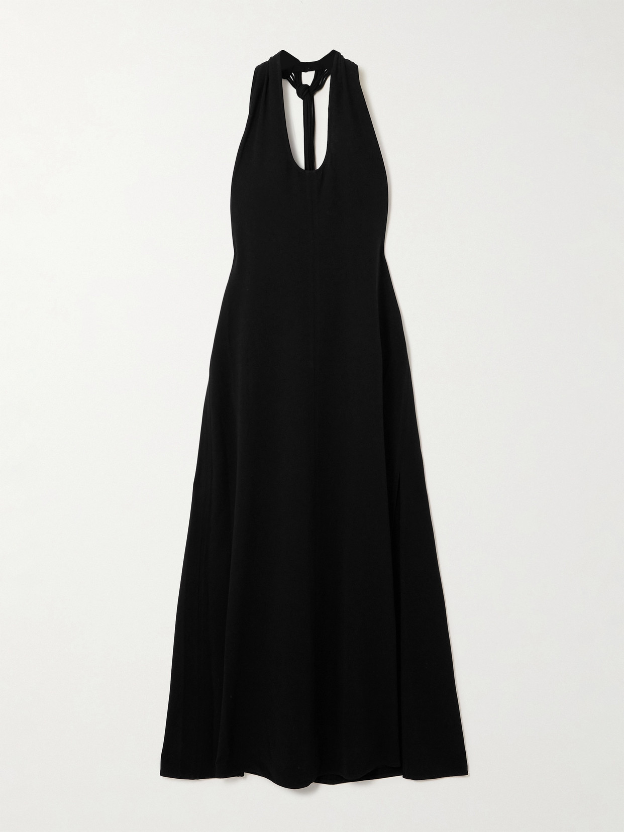 Proenza Schouler Ember Matte Crepe Maxi Dress In Black