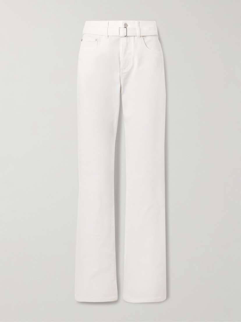 Proenza Schouler Ellsworth Belted Low-rise Straight-leg Jeans