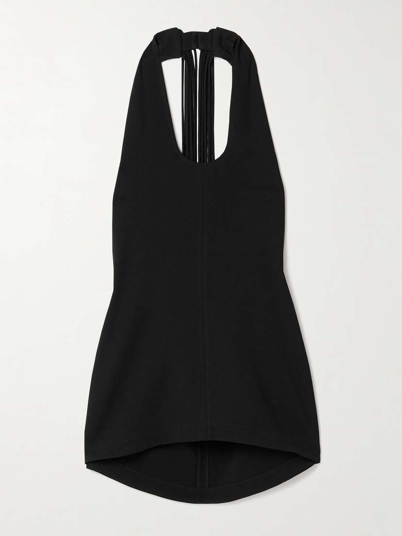 Proenza Schouler Miller Fringed Crepe Halterneck Tank