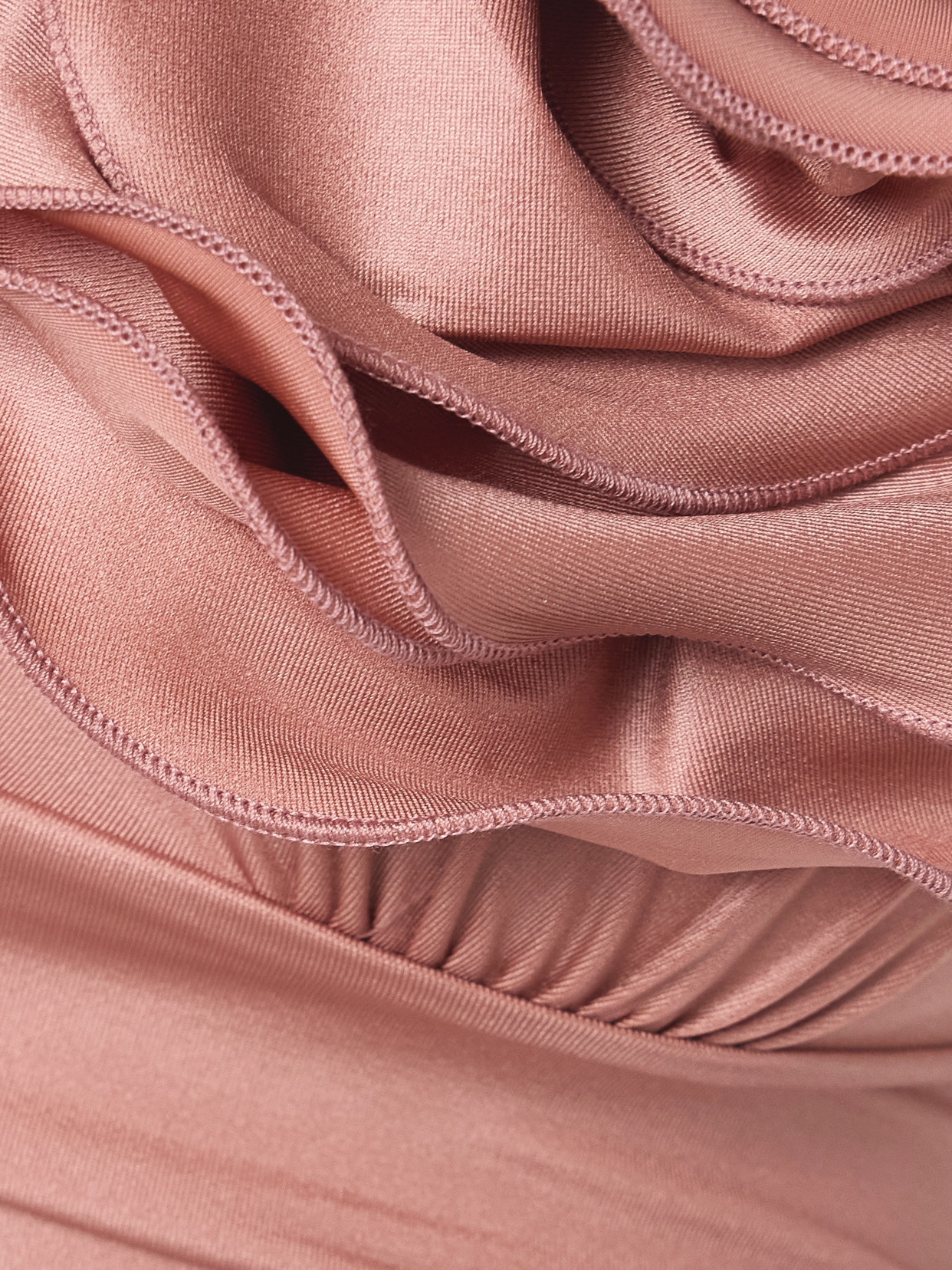 Magda Butrym Appliquéd Ruched Swimsuit In Pink