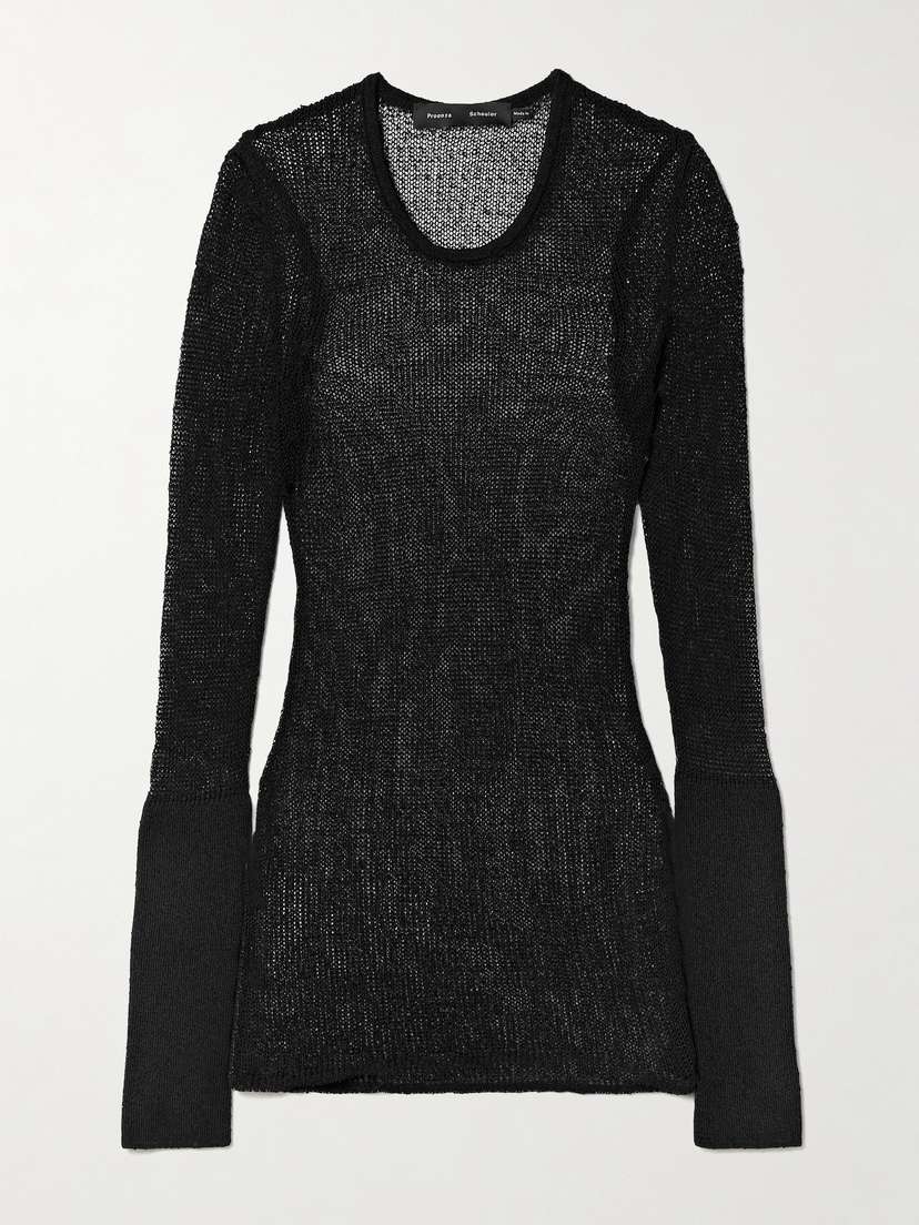 Proenza Schouler Willa Two-tone Knitted Sweater