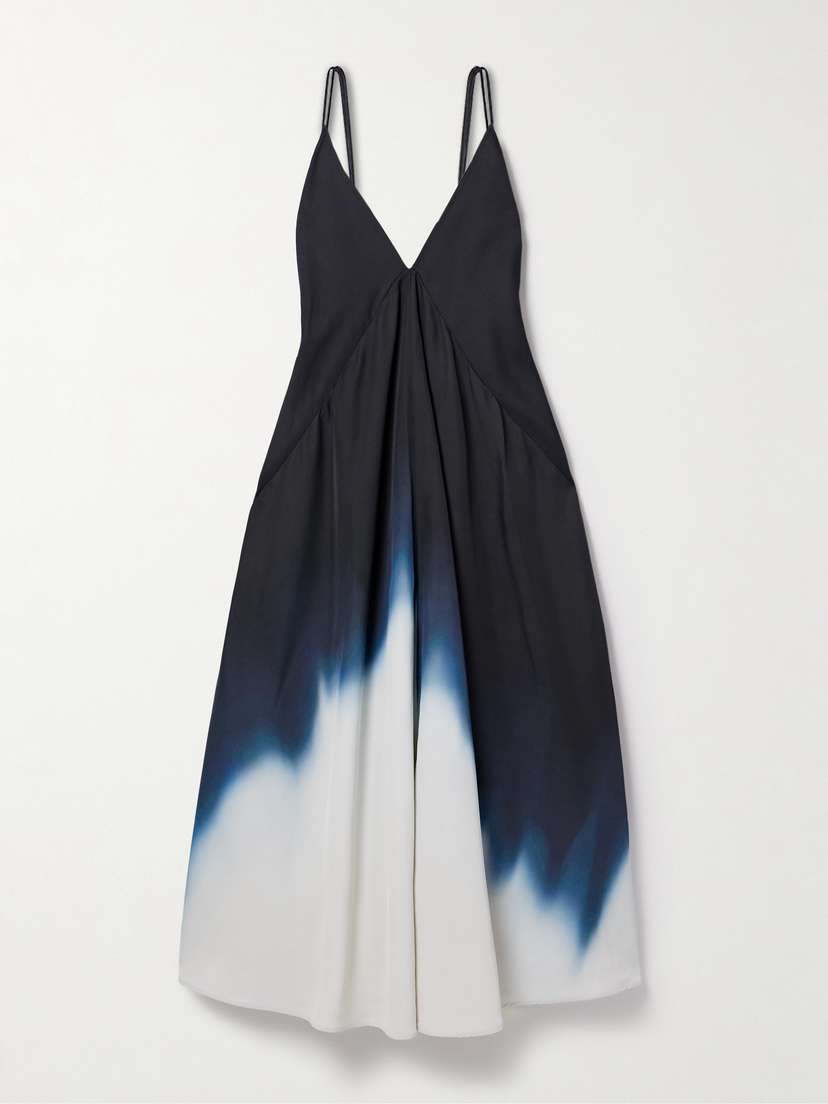 Proenza Schouler Torres Dégradé Twill Midi Dress