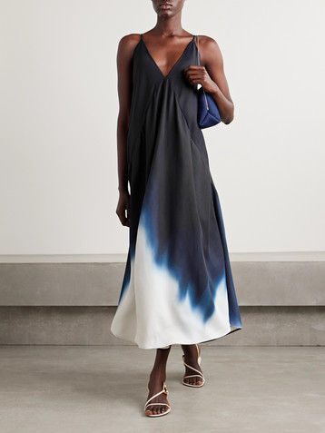 Proenza Schouler Torres dégradé twill midi dress