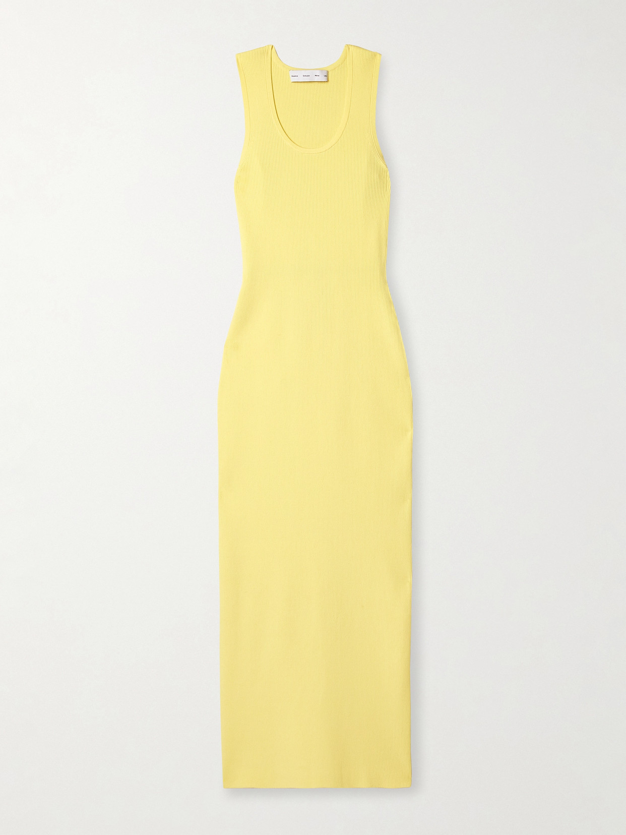 Proenza Schouler White Label - Cole Cutout Ribbed-knit Midi Dress - Yellow