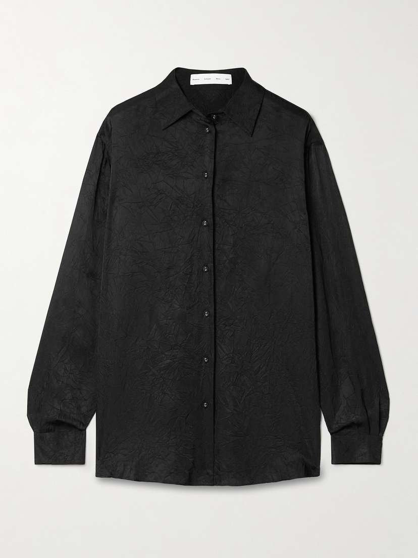 Proenza Schouler White Label Hall Crinkled-woven Shirt