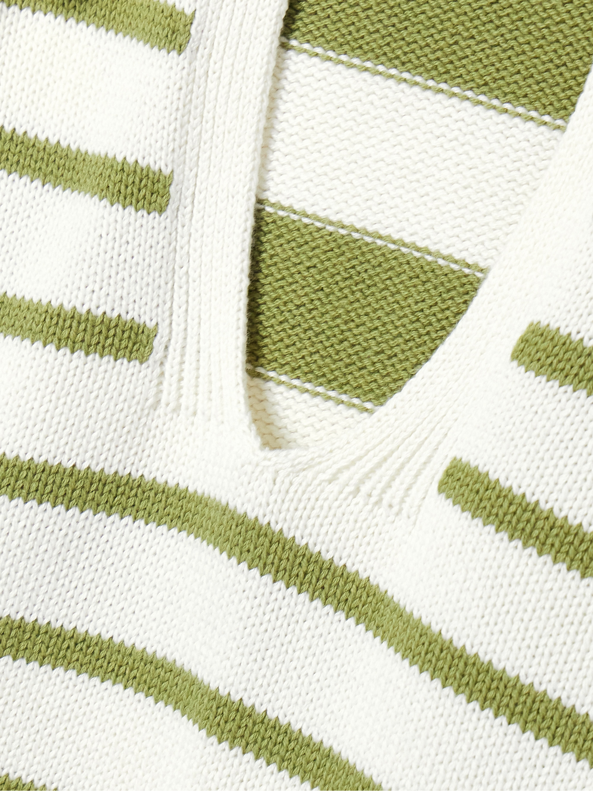 Proenza Schouler White Label Murphy striped cotton and cashmere-blend sweater