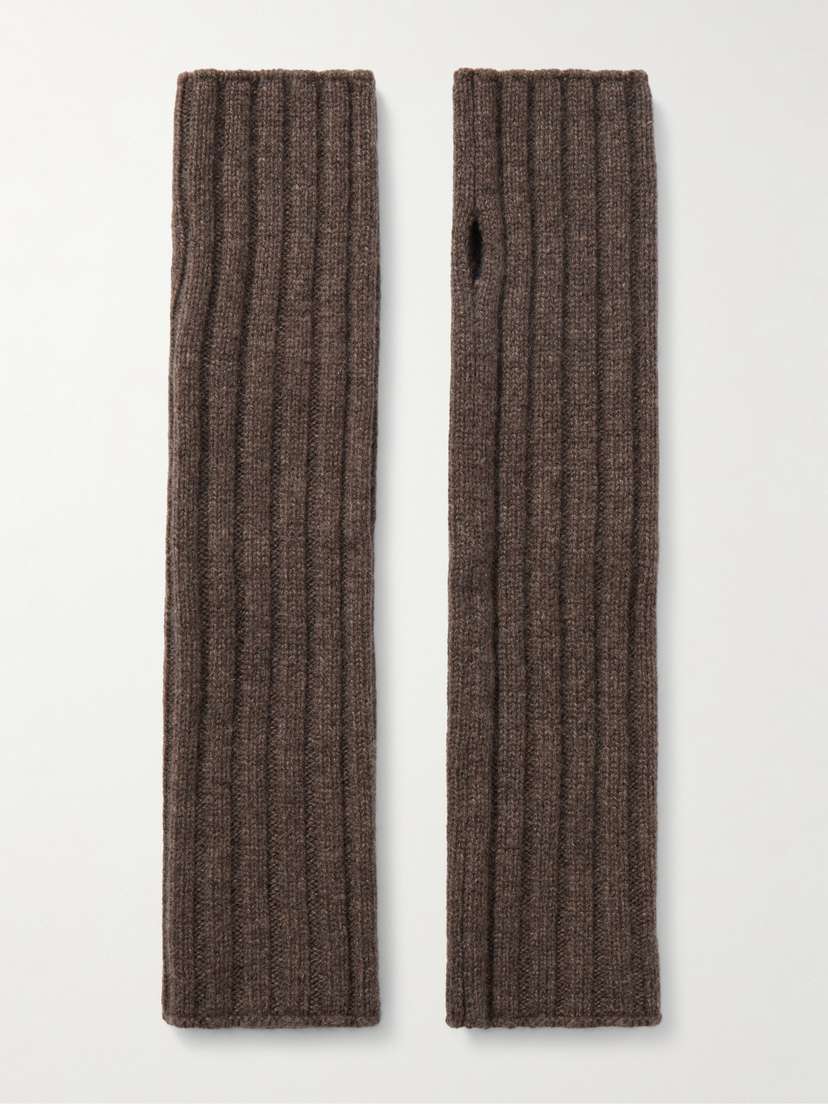 Arch4 Ribbed Cashmere Wrist Warmers