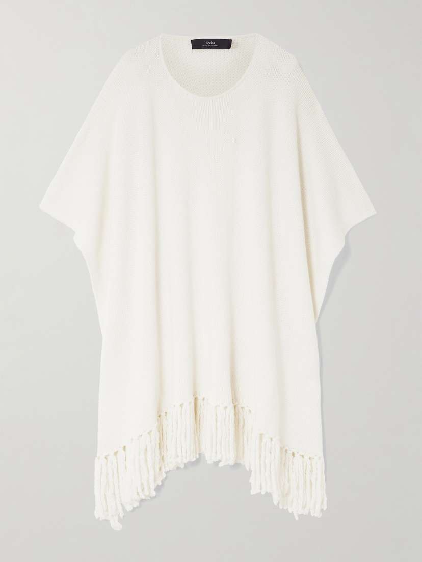 Arch4 Jules Fringed Cashmere Poncho