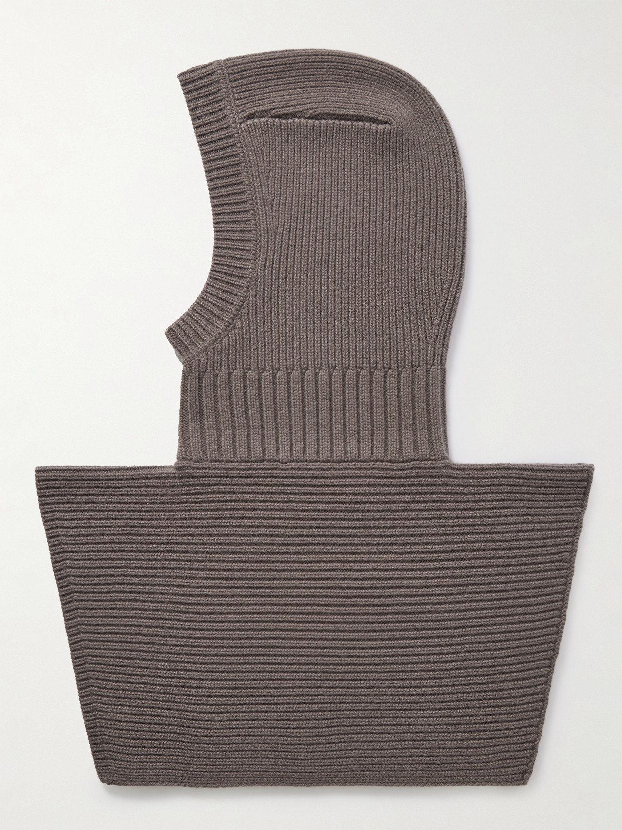 Arch4 August Ribbed Cashmere Balaclava In Neutrals