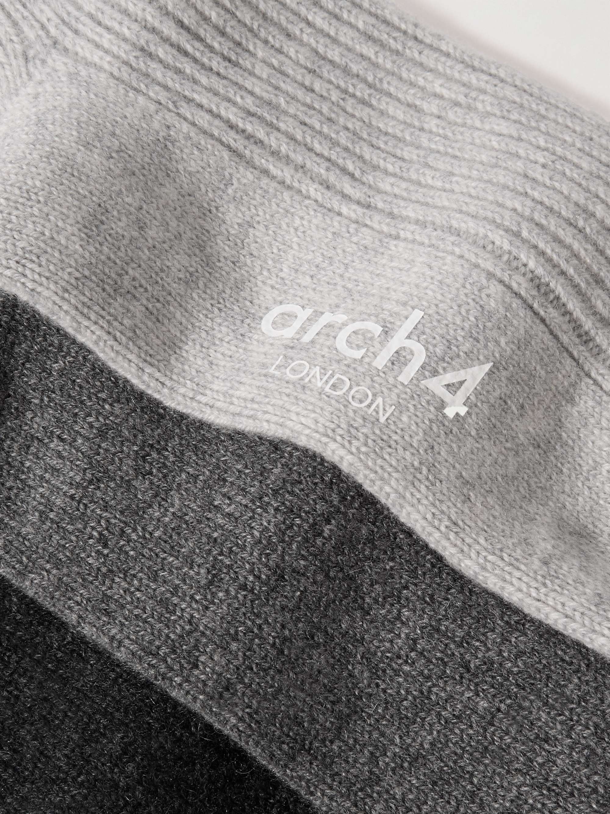 ARCH4 Lucia set of three ribbed baby goat cashmere socks