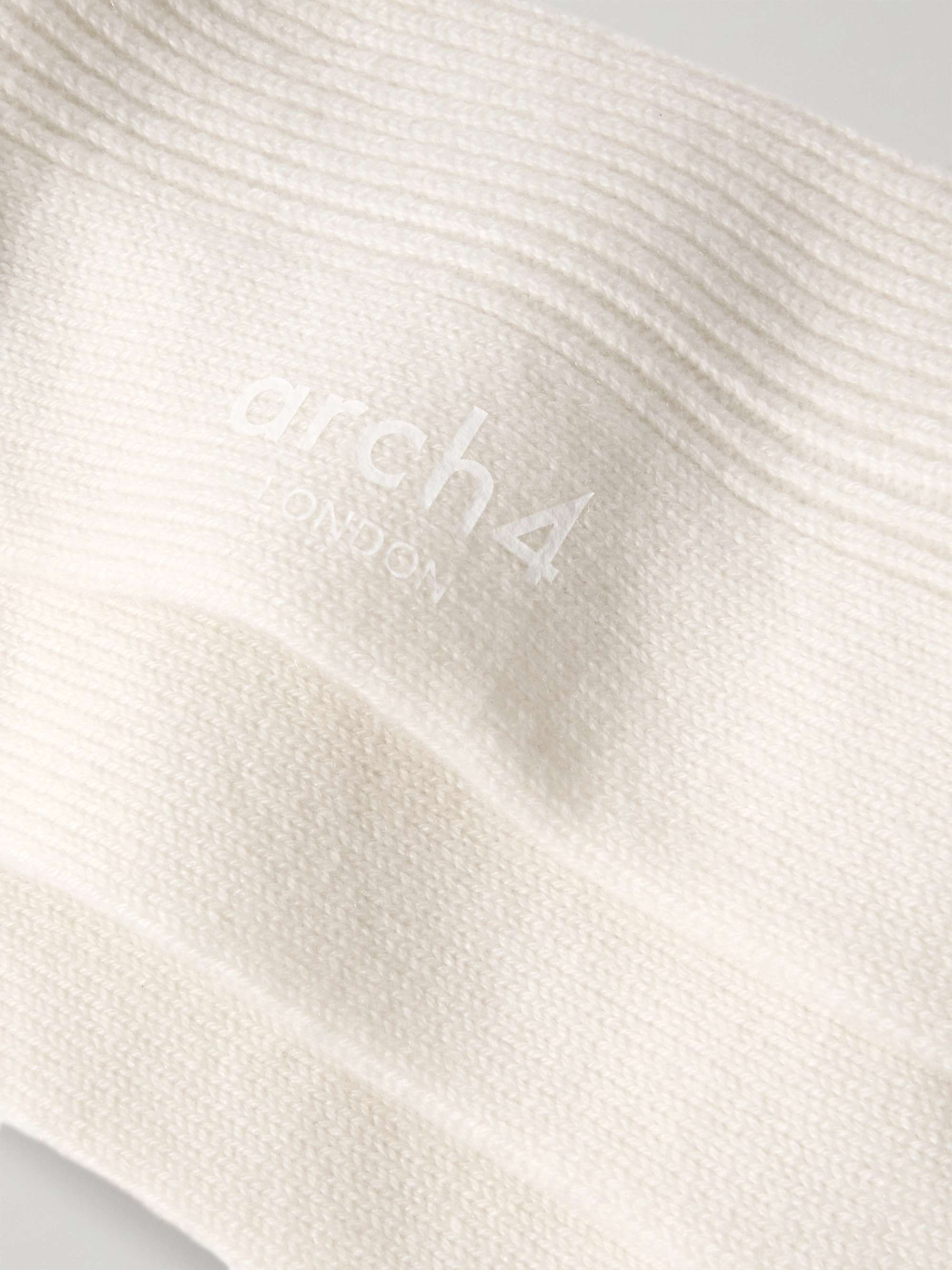 ARCH4 Lucia set of three ribbed baby goat cashmere socks