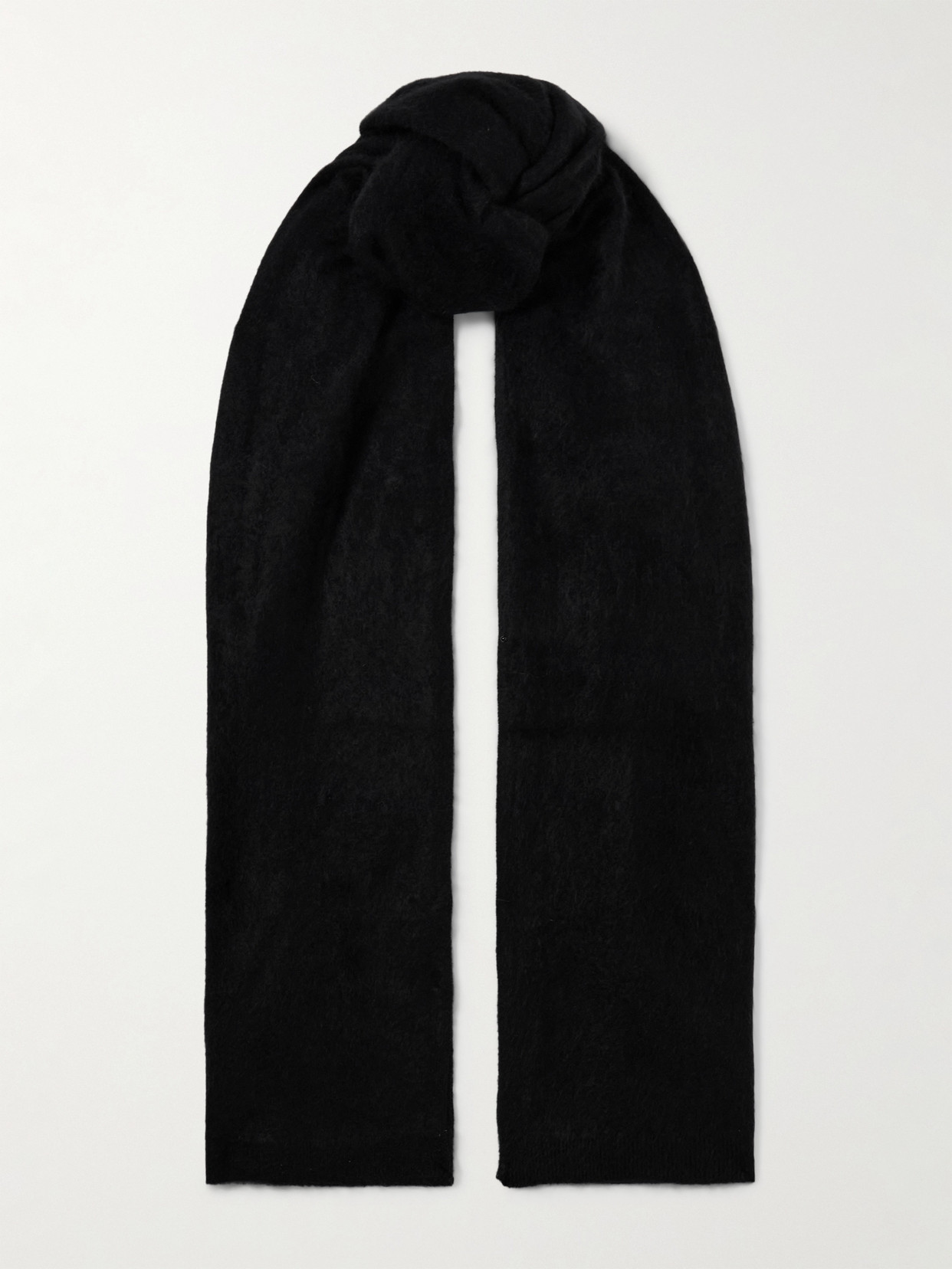 Lisa Yang Brushed Cashmere Scarf In Black