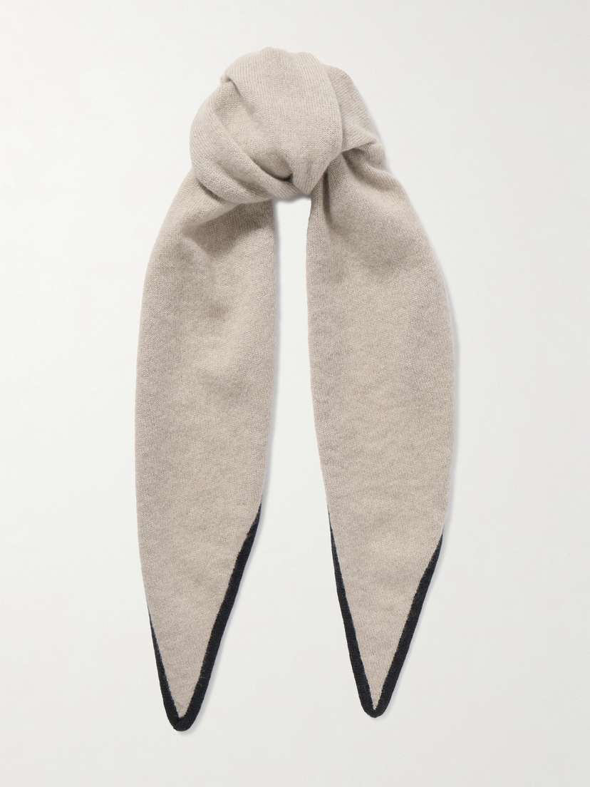Lisa Yang Chelsea Two-tone Cashmere Scarf