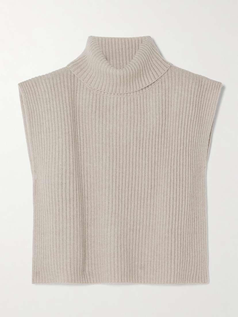 Lisa Yang Ribbed Cashmere Turtleneck Dickey